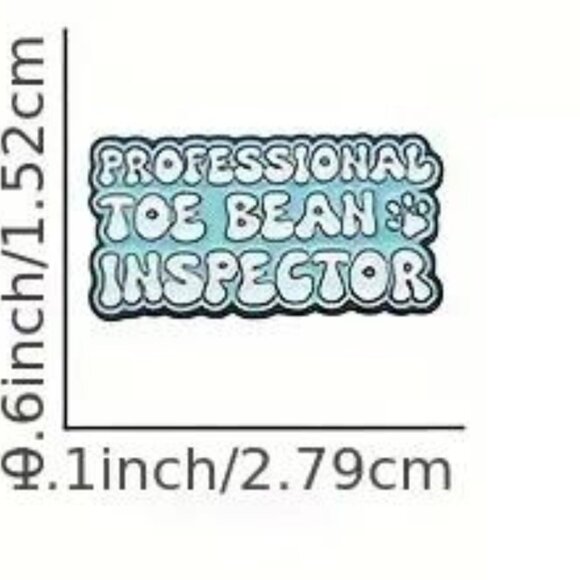 Professional Toe Bean Inspector Enamel Pin - Cute Cat - Picture 3 of 3